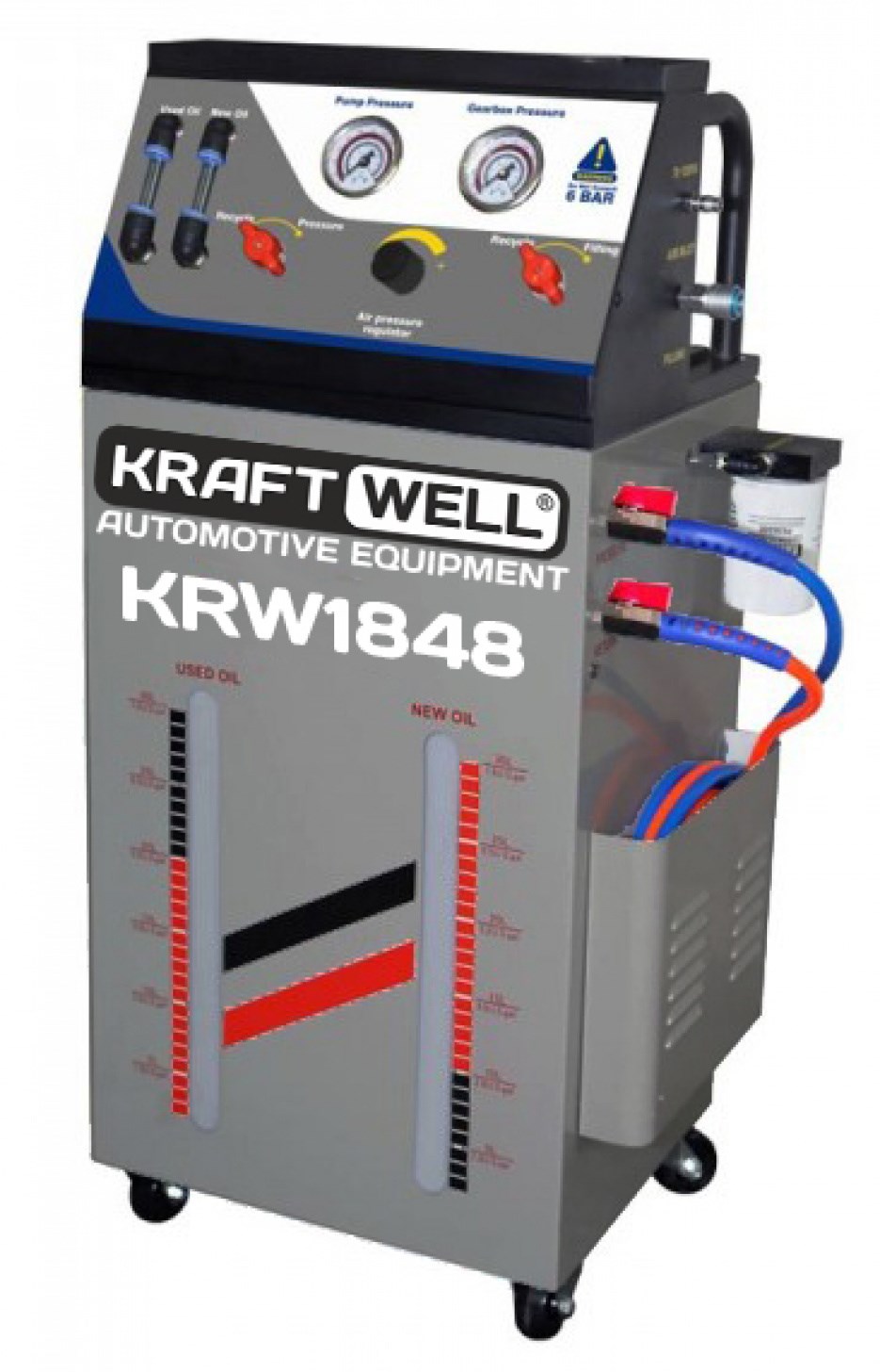 KraftWell KRW1848 Установка для промывки автоматических коробок передач., пневматическая